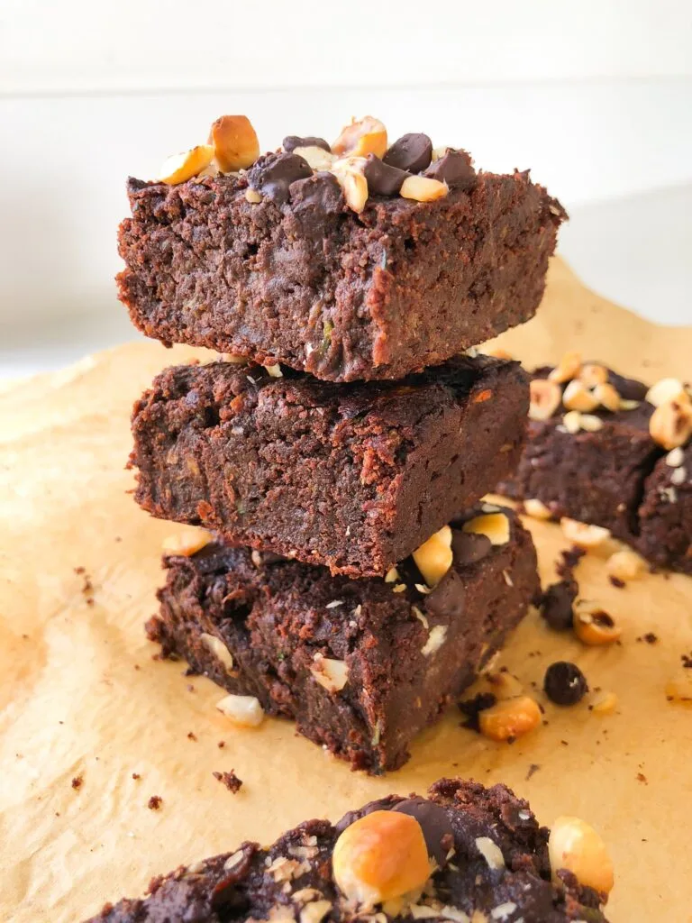 Courgette and Hazelnuts Brownies