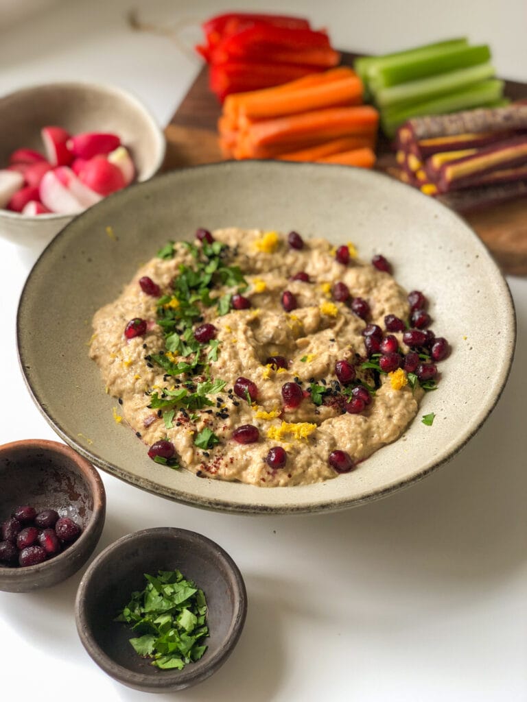 Baba Ganoush with veggies