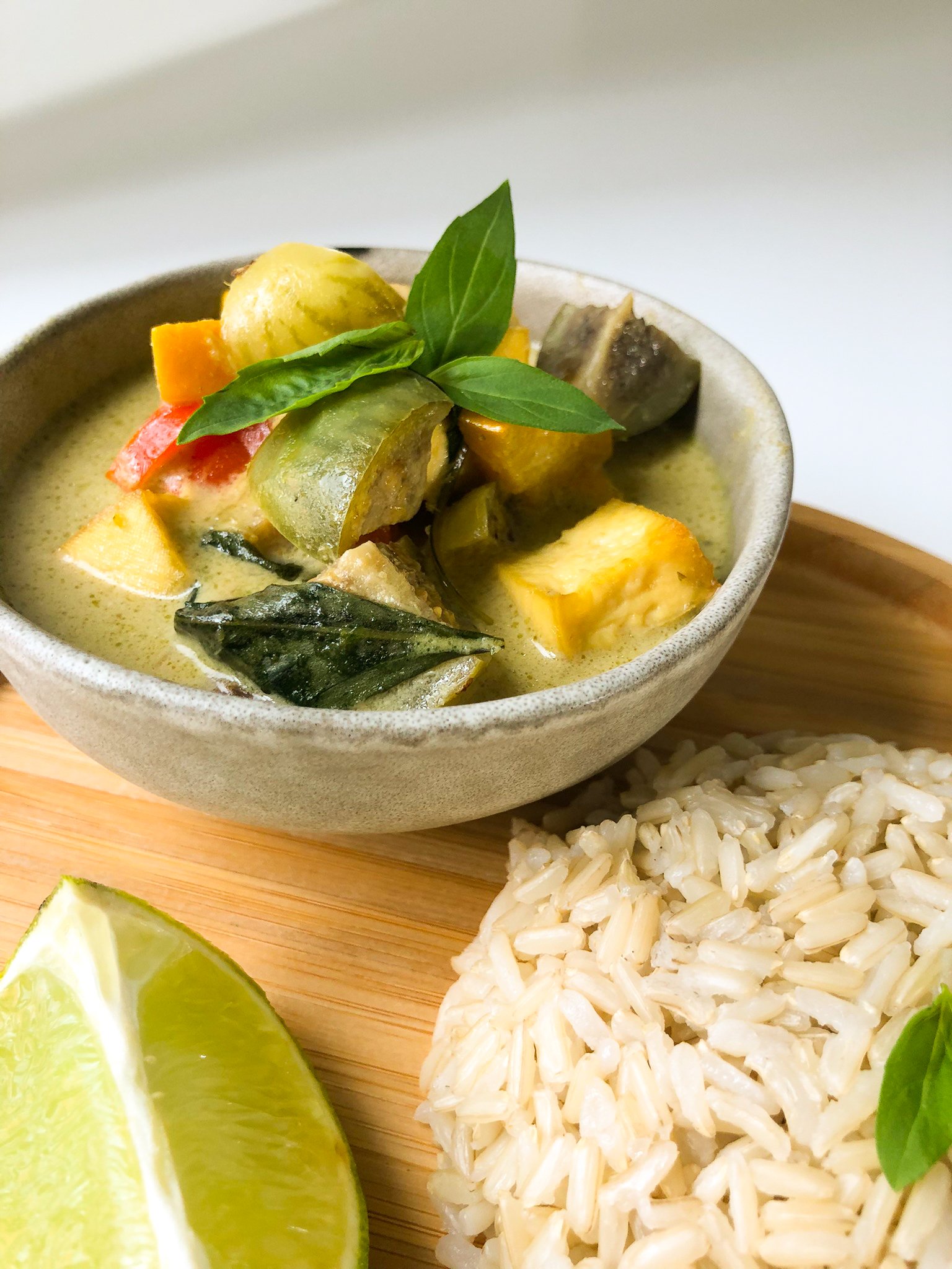 Thai Green Curry with Rice