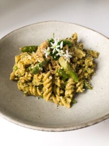 Asparagus, Peas and Wild Garlic Pesto