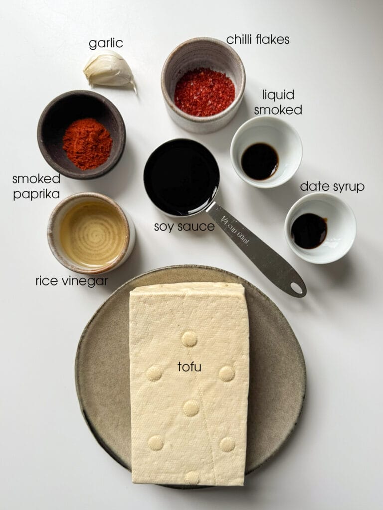Smoky Tofu Bacon Ingredients 2