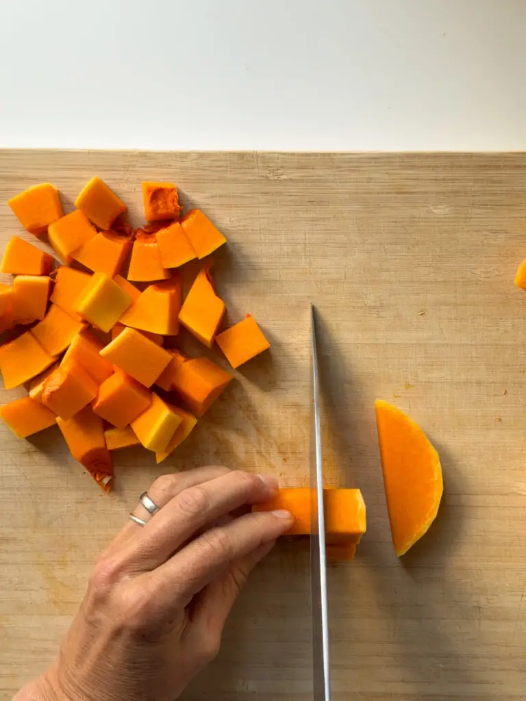 Cutting Butternut Squash